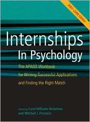 Internships in Psychology The APAGS Workbook for Writing Successful 