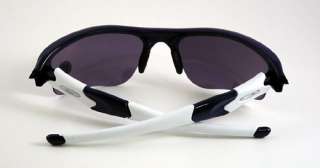 frame flak jacket blue white lens black iridium oakley sunglasses case 