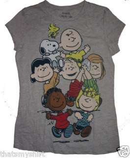 New Authentic Mighty Fine Peanuts Gang Ladies T Shirt Size XL  