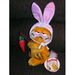  Vintage Plush 8 Garfield the Cat as Easter Bunny Toys 