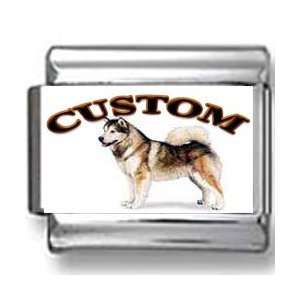  Alaskan Malamute Dog Custom Photo Italian Charm Jewelry