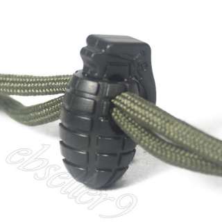 Grenade Shoe Lace Buckle Rope Clamp Cord Lock Stopper  