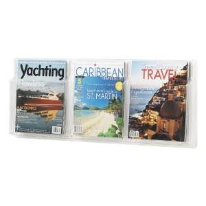 Safco Products   Reveal™ 3 Magazine Display   5624CL   Color: Clear 