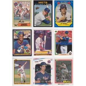  Past (9) Card Baseball Lot (Dwight Gooden) (Eddie Kranpool) (Darryl 