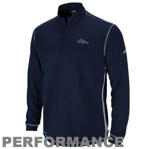 adidas Denver Broncos Navy Blue Golf Quarter Zip Performance Training 