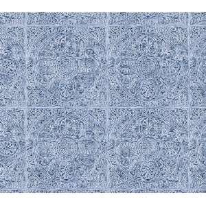  Blue Faux Tile Wallpaper