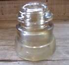 Vintage Glass Insulator Whitall Tatum 11 #3 Clear 39 old antique 