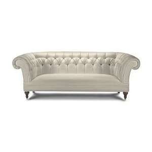    Williams Sonoma Home Beverly Sofa, Leather, Ivory: Home & Kitchen