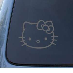 HELLO KITTY 6 SILVER   Cat Feline   Car, Truck, Notebook, Vinyl Decal 