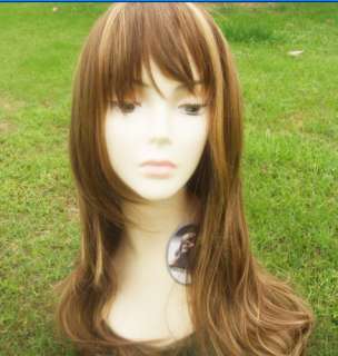 Pretty Hand Made Lace Front Curly Synthetic Wigs W 369 10H26#  
