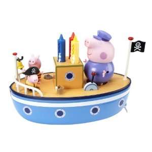  Peppa Pig Grandpa Pigs Bathtime Boat: Toys & Games