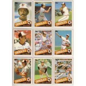  Baltimore Orioles 1985 Topps Baseball Team Set (Cal Ripken 