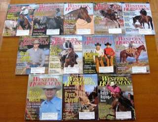 Lot Of 12 WESTERN HORSEMAN Magazine Back Issues 2006 Complete Year 