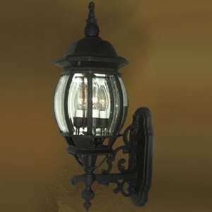   Powder Coat Black Valley Outdoor Wall Sconce from the Valley