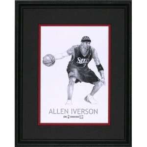  Allen Iverson Philadelphia 76ers 5x7 Framed Print Sports 