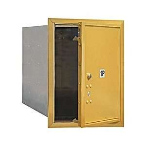   Stand Alone Parcel Locker   1 PL5   Gold   Front Loading   USPS Access