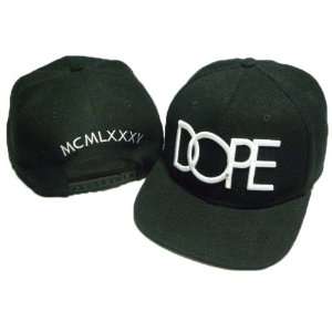  Dope Snapback Hat Cap Black/white