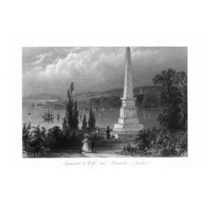 Quebec City, Quebec, Canada, View of the Monument to Wolfe and 