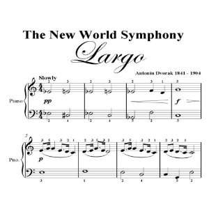   World Symphony Dvorak Big Note Piano Sheet Music: Anton Dvorak: Books