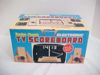 RADIO SHACK T V SCOREBOARD PONG SYSTEM complete in box WITH A/C 