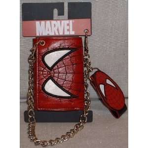  Marvel Comics AMAZING SPIDERMAN Leather WALLET w/Chain 