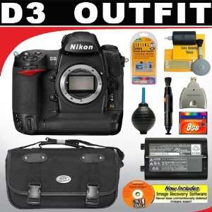  Nikon D3 12.1MP FX Digital SLR Camera (Body Only) + Deluxe 