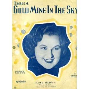   Gold Mine In the Sky Vintage 1937 Sheet Music Introduced by Kate Smith