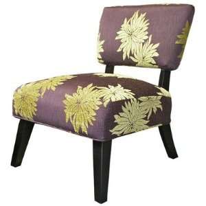  Diane Fabric Accent Chair in Lime Flower Furniture 