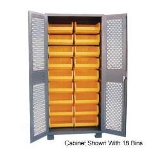  36x24x78 Clearview Heavy Duty Bin Cabinet 18 Bins