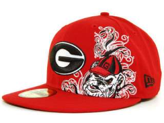 NEW New Era 59Fifty Georgia Bulldogs NCAA Swagger Fitted Cap Hat $32 