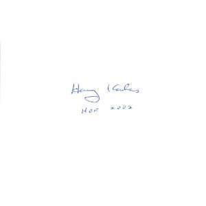 Harry Kalas Philadelphia Phillies Announcer Authentic Autographed 3x5 