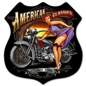  American Classics Route 66 Metal Sign