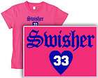 NICK (heart) SWISHER Womens NY Yankees PINK T SHIRT 2XL