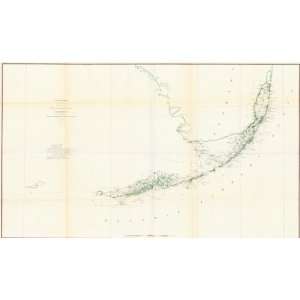 U.S. Coast Survey by Bache 1863 Antique Map of Cape 
