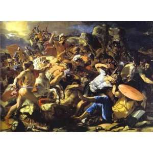   Nicolas Poussin   24 x 18 inches   The Victory of Joshua over Amorites