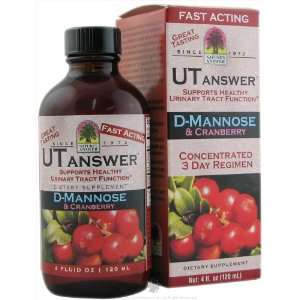  Natures Answer UT Answer D Mannose and Cranberry 4 oz 