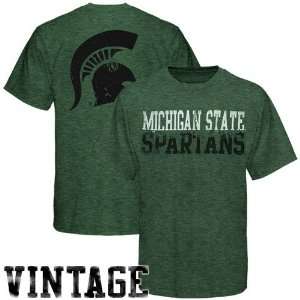 NCAA My U Michigan State Spartans Heather Green Literally Vintage T 