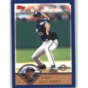  2003 Topps # 383 Luis Vizcaino Milwaukee Brewers Baseball 