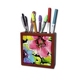  Florene Abstract Floral   Vividly Fuchsia   Tile Pen 