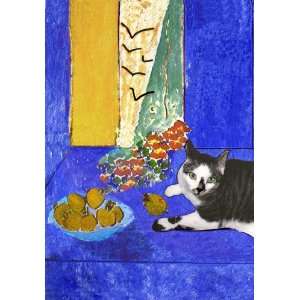 George Visits Matisse Cat Print