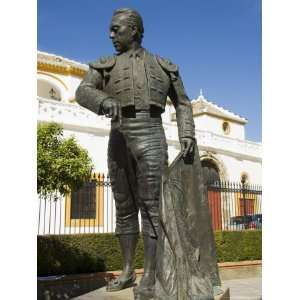 Statue of Curro Romero a Famous Matador, Andalusia (Andalucia), Spain 