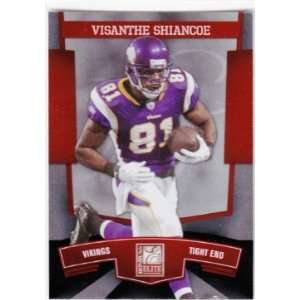  Visanthe Shiancoe Minnesota Vikings 2010 Donruss Elite #57 