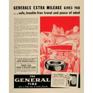  1938 Ad General Tire & Rubber General Dual 8 Akron Ohio 