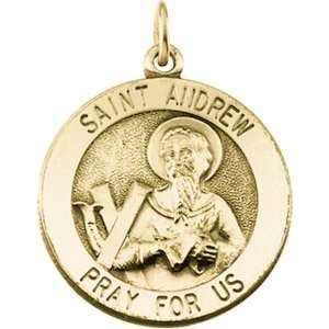 14k St. Andrew Medal 22mm/14kt yellow gold: Jewelry