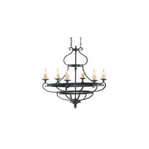   Table Collection 6 Light Chandelier 26 W Murray Feiss F2277/6AF