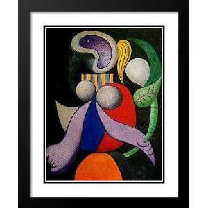  Pablo Picasso Framed and Double Matted Art 25x29 Femme a La 
