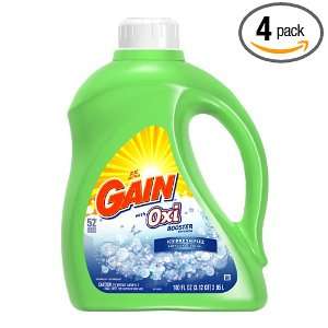  Gain with Oxi Icy Fresh Fizz Liquid Detergent, 52 Loads 