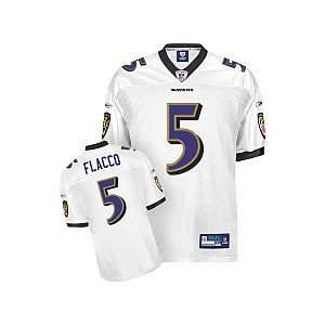  Reebok Baltimore Ravens Joe Flacco Authentic White Jersey 