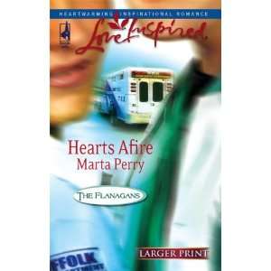  Hearts Afire (The Flanagans, Book 5) (Larger Print Love 