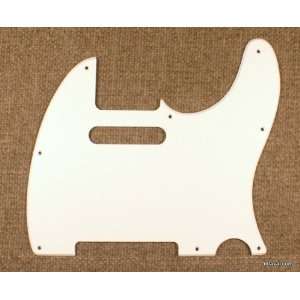 : 60s Vintage Aged White Single Ply Pickguard For Fender Telecaster 